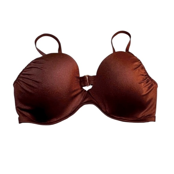 Shade & Shore Bikini Top, Adjustable Straps, Color Brown, Size 34D, NWT - Picture 2 of 6